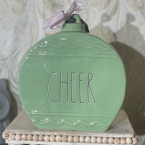 Rae Dunn "CHEER" Ornament Decor - Picture 1 of 3